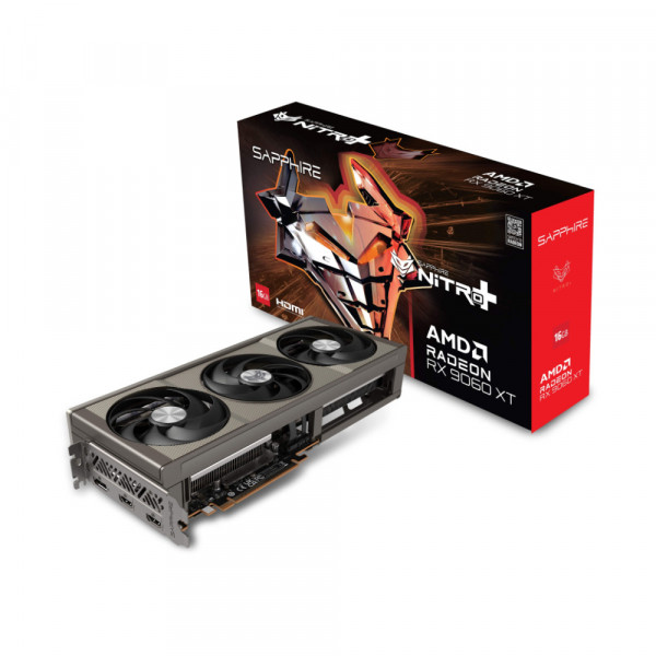 Card màn hình Sapphire Nitro+ Radeon RX 9060 XT Gaming OC 16GB GDDR6