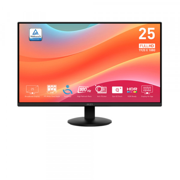 Màn hình MSI PRO MP252L 24.5 inch FHD 100Hz 1ms IPS