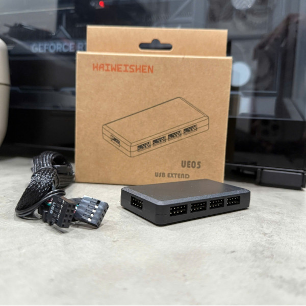 Hub mở rộng 4 cổng USB 9 pin cho Mainboard Haiweishen