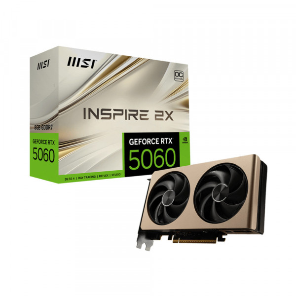 Card màn hình MSI GeForce RTX 5060 8G INSPIRE 2X OC GDDR7