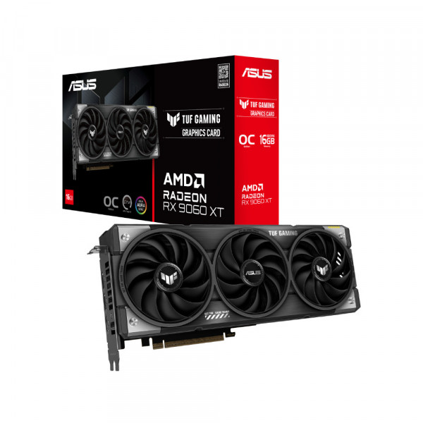 Card màn hình ASUS Radeon RX 9060 XT TUF Gaming OC Edition 16GB GDDR6