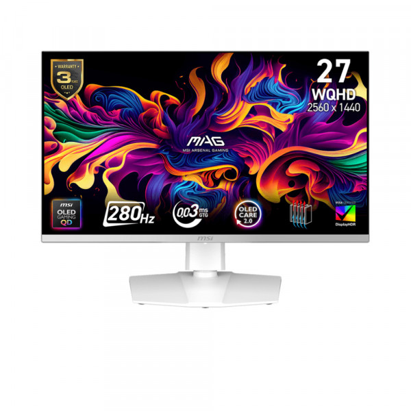  Màn hình Gaming MSI MAG 272QPW QD-OLED X28 26.5 inch WQHD 280Hz 0.03ms QD-OLED