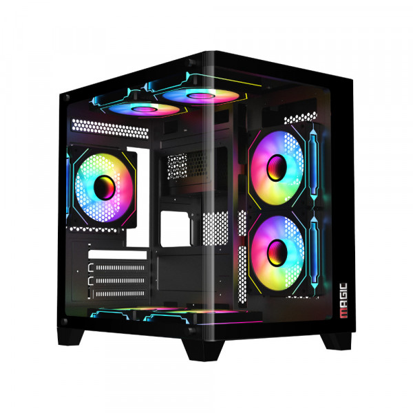 Vỏ Case Magic GM-02 Curved M-ATX Black