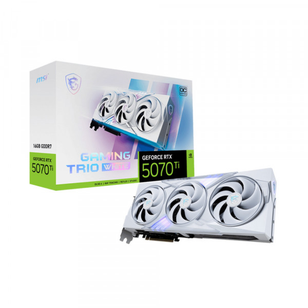 Card màn hình MSI GeForce RTX 5070 Ti 16GB Gaming TRIO OC WHITE GDDR7