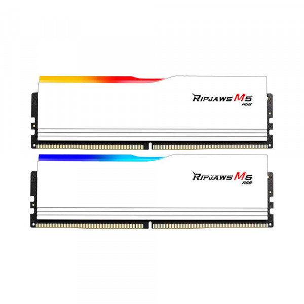 RAM DDR5 G.Skill Ripjaws M5 RGB 32GB (2x16GB) 6400MT/s CL36 F5-6400J3648F16GX2-RM5RW White