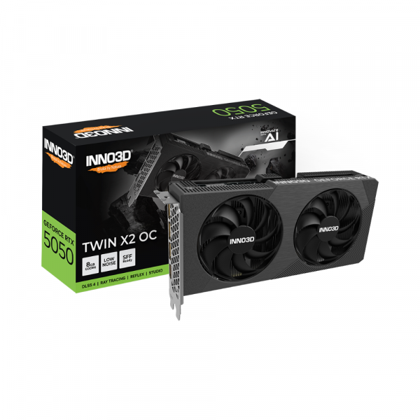 Card màn hình INNO3D GeForce RTX 5050 TWIN X2 OC 8GB GDDR6