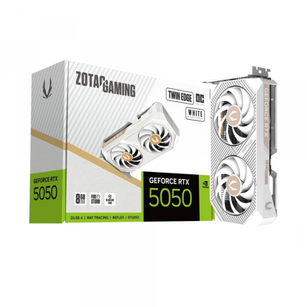 Card màn hình ZOTAC GAMING GeForce RTX 5050 Twin Edge OC White Edition 8GB GDDR6