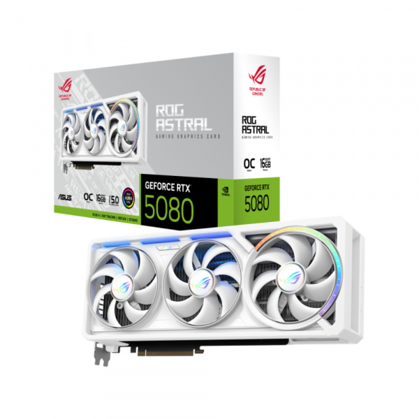Card màn hình ASUS ROG Astral GeForce RTX 5080 16GB GDDR7 WHITE OC Edition