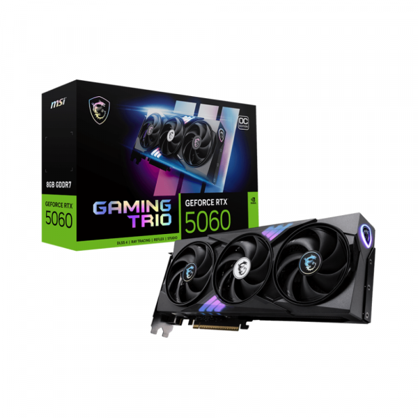 Card màn hình MSI GeForce RTX 5060 8GB GDDR7 GAMING TRIO OC