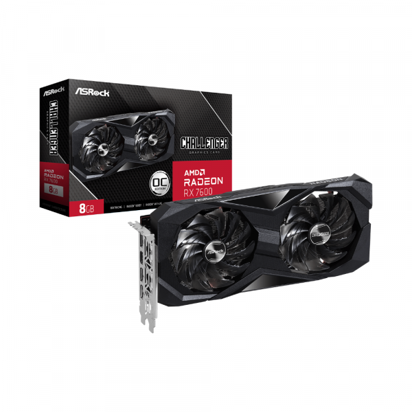 Card màn hình ASRock Radeon RX 7600 Challenger 8GB GDDR6 OC