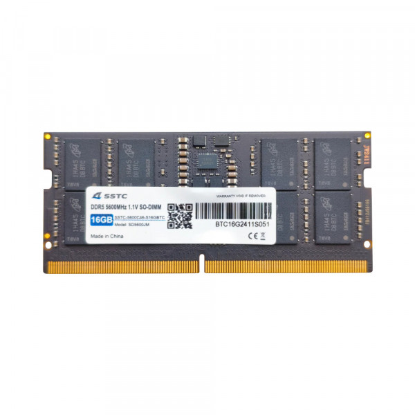 RAM Laptop SSTC 16GB DDR5 5600MHz SO-DIMM (SSTC-5600C46-S16GBTC)