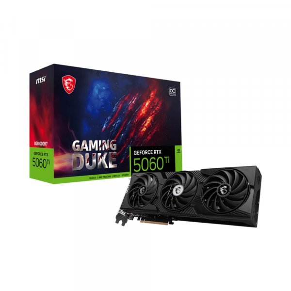 Card màn hình MSI GeForce RTX 5060 Ti GAMING DUKE 3X OC 8GB GDDR7
