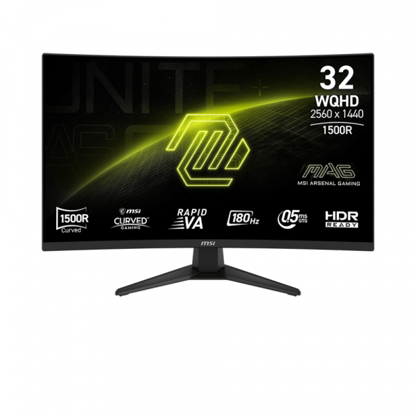 Màn hình Gaming MSI MAG 321CQF E18 31.5 inch 2K 180Hz 0.5ms Rapid VA HDR Ready