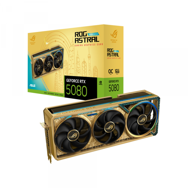 Card màn hình ASUS ROG Astral GeForce RTX 5080 Dhahab CORE OC Edition 16GB GDDR7