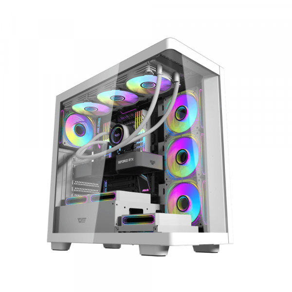Vỏ Case DarkFlash DS900G ATX White