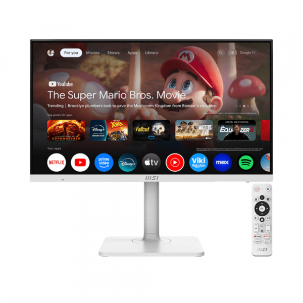 Màn hình thông minh MSI Modern MD272UPSW 27 inch 4K 60Hz 4ms IPS Google TV Dolby Audio Màn hình thông minh MSI Modern MD272UPSW 27 inch 4K 60Hz 4ms IPS Google TV Dolby Audio