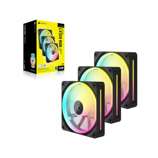 Bộ 3 Fancase Corsair iCUE LINK LX120 RGB 120mm PWM Starter Kit