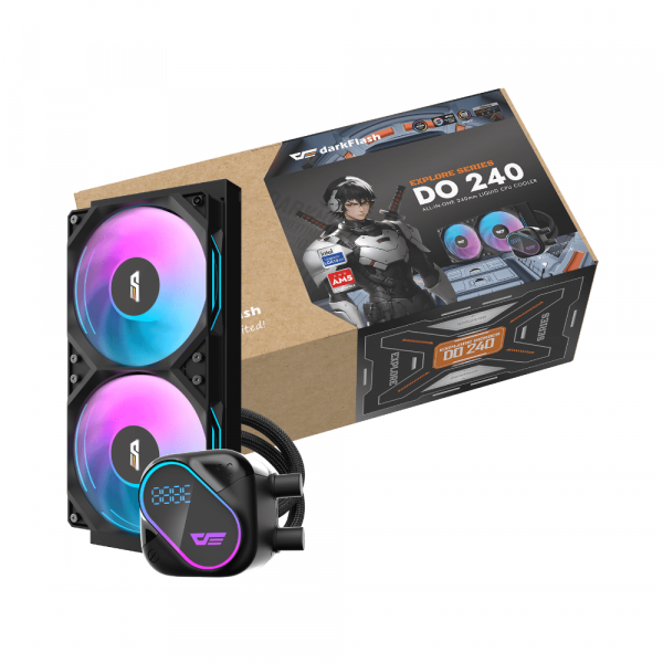 Tản nhiệt nước DarkFlash EXPLORE DO240 ARGB LCD Black