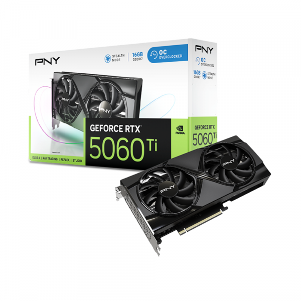 Card màn hình PNY GeForce RTX 5060 Ti Dual Fan OC Edition 16GB GDDR7