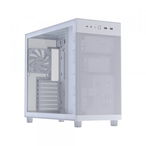 Vỏ Case ASUS Prime AP303 Tempered Glass Panel ATX Mid Tower White