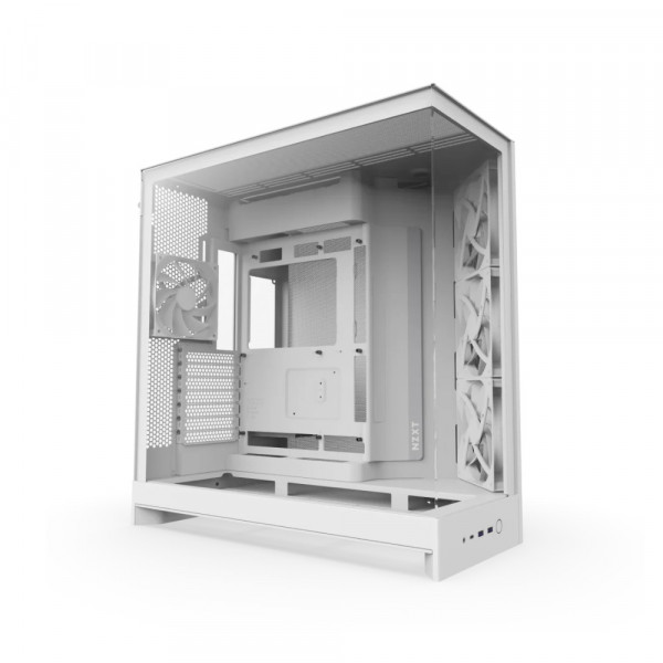 Vỏ Case NZXT H9 Flow ATX Mid Tower White