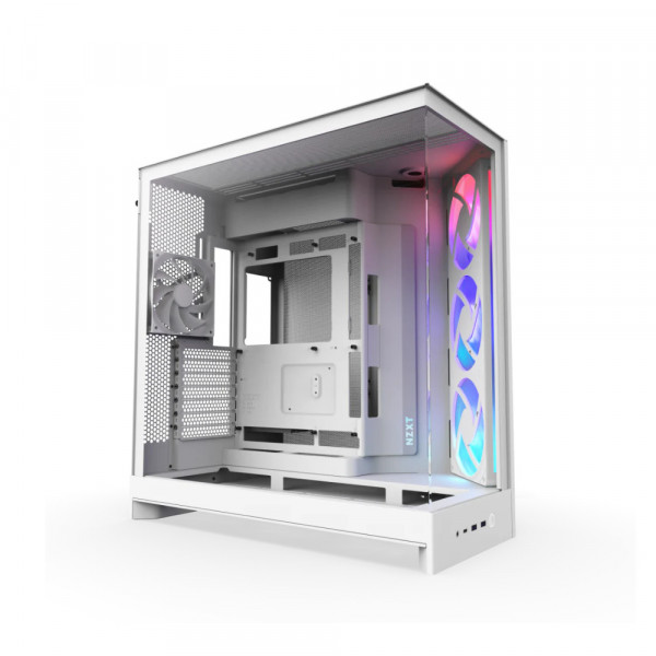 Vỏ Case NZXT H9 Flow RGB ATX Mid Tower White