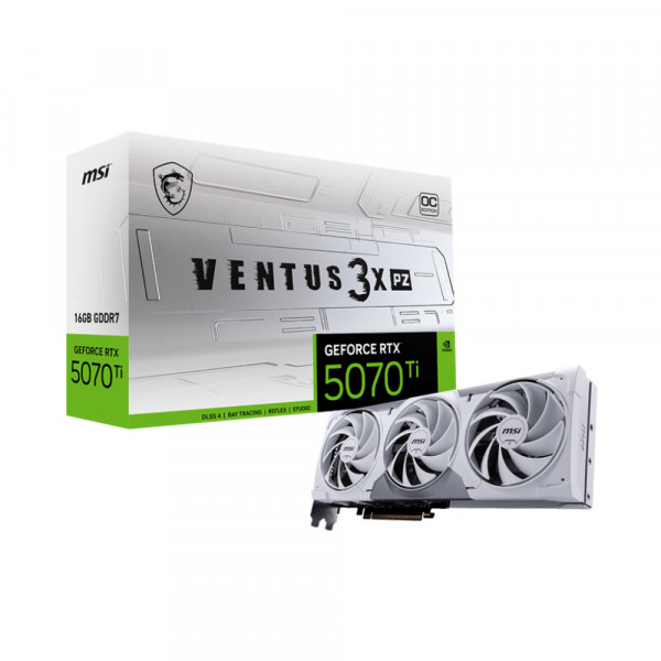 Card màn hình MSI GeForce RTX 5070 Ti 16GB VENTUS 3X PZ OC GDDR7 OC Edition