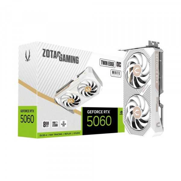 Card màn hình ZOTAC GAMING GeForce RTX 5060 Twin Edge OC White Edition 8GB GDDR7