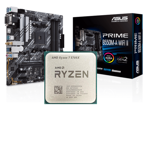 Combo Ryzen 7 5700X | ASUS PRIME B550M-A WIFI II