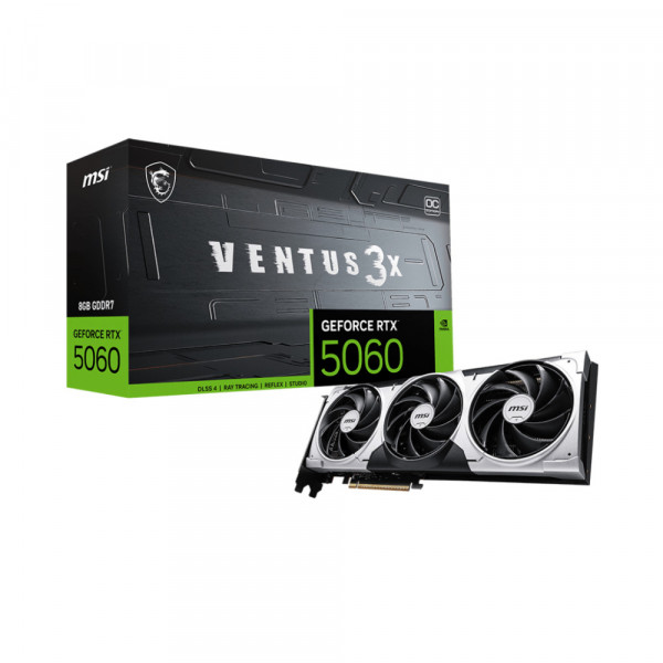 Card màn hình MSI GeForce RTX 5060 8GB GDDR7 VENTUS 3X OC Edition