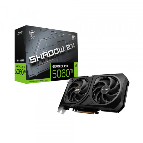 Card màn hình MSI GeForce RTX 5060 Ti 16GB GDDR7 SHADOW 2X OC PLUS