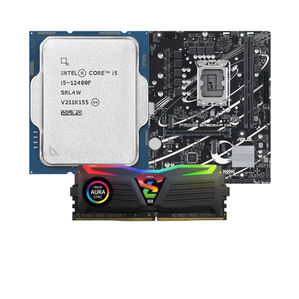 Combo i5 12400F | ASUS PRIME B760M-F DDR4 | RAM DDR4 GeIL Super Luce RGB 8GB 3200MHz