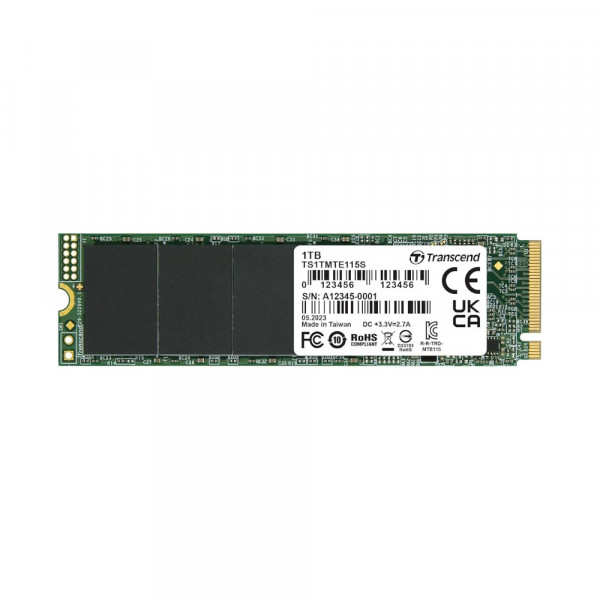 Ổ cứng SSD Transcend 115S 1TB NVMe PCIe Gen3x4 M.2 TS1TMTE115S