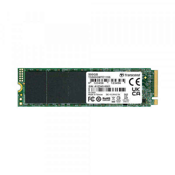 Ổ cứng SSD Transcend 115S 500GB NVMe PCIe Gen3x4 M.2 TS500GMTE115S