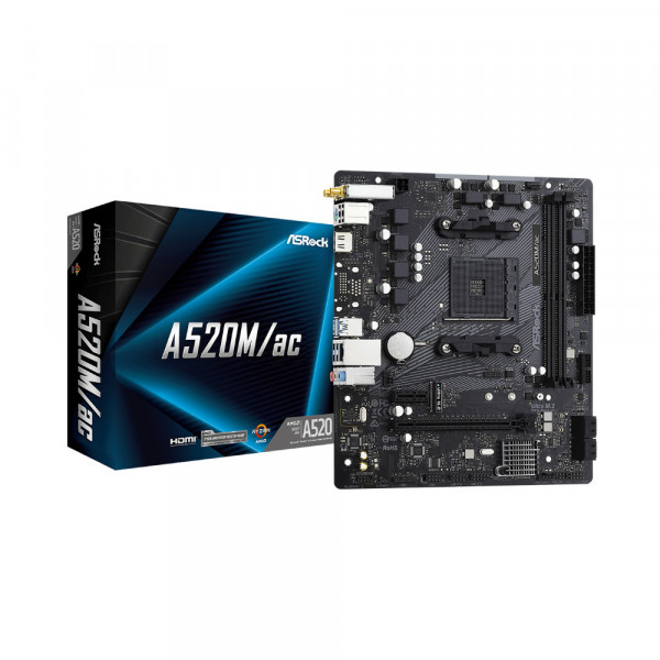 Mainboard ASRock A520M/ac WiFi AMD AM4 DDR4