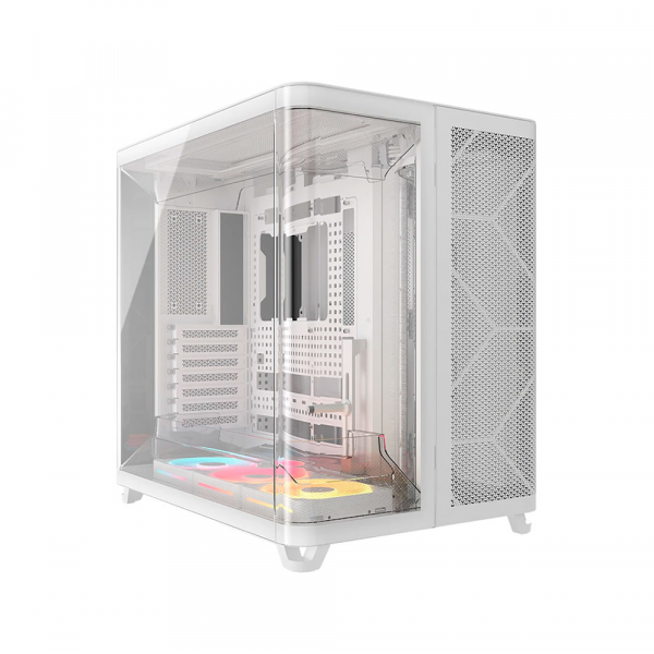 Vỏ Case Corsair AIR 5400 LX-R RGB iCUE LINK Mid-Tower Triple Chamber White