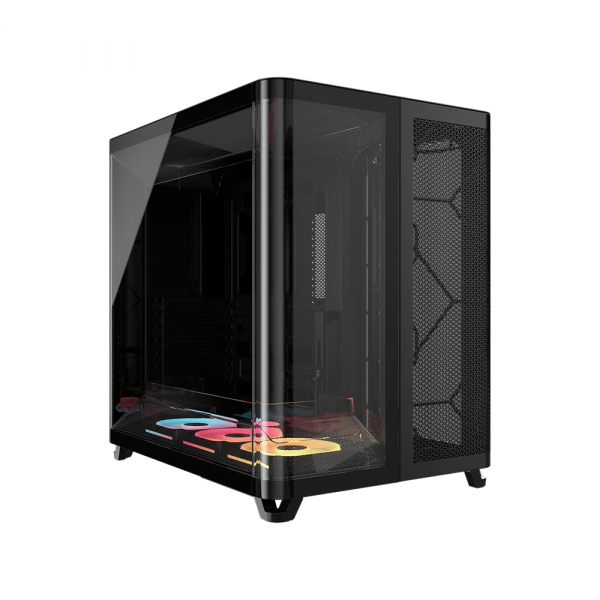 Vỏ Case Corsair AIR 5400 LX-R RGB iCUE LINK Mid-Tower Triple Chamber Black