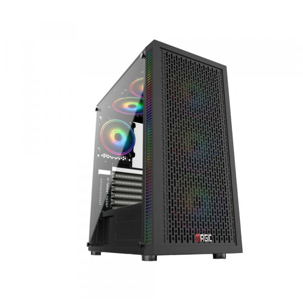 Vỏ Case Magic Luxury i Full Tower (Sẵn 4 Fan)