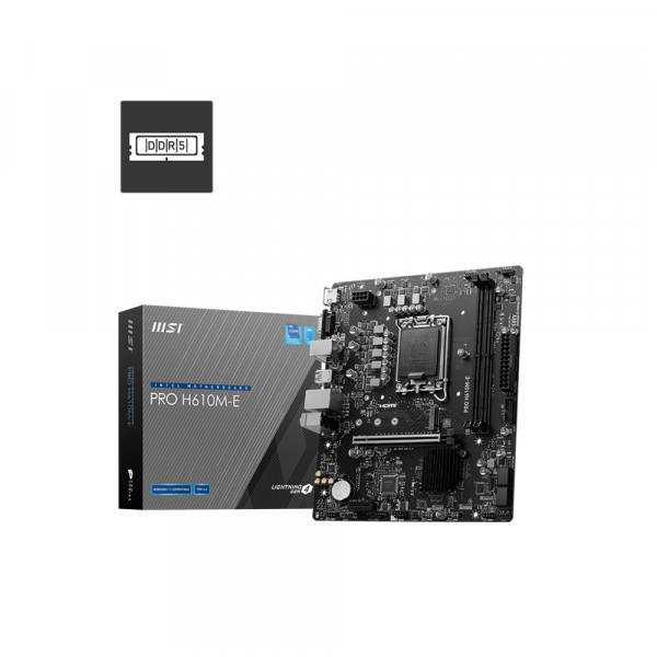 Mainboard MSI PRO H610M-E Hỗ Trợ DDR5