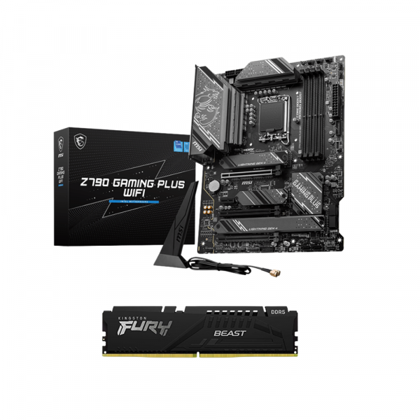 Combo Mainboard MSI Z790 GAMING PLUS WIFI | Ram DDR5 Kingston FURY Beast 16GB