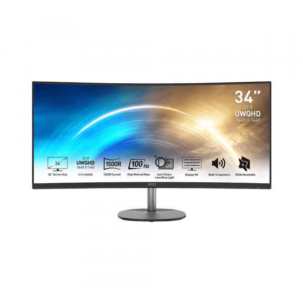 Màn hình MSI PRO MP341CQ 34 inch UWQHD 100Hz 1ms VA Cong