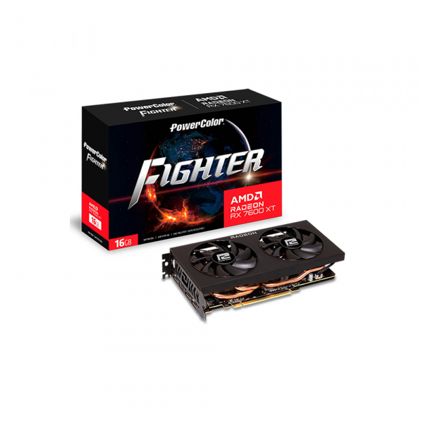 Card màn hình PowerColor Fighter Radeon RX 7600 XT 16GB GDDR6