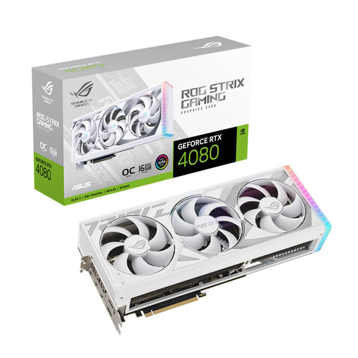 Card màn hình ASUS ROG Strix GeForce RTX 4080 OC White Edition 16GB