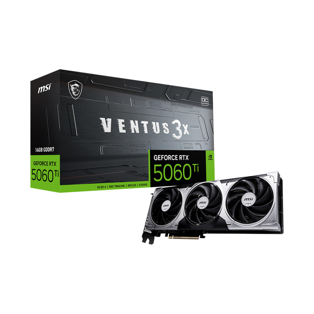 Card Màn Hình MSI GeForce RTX 5060 Ti 16G Ventus 3x OC
