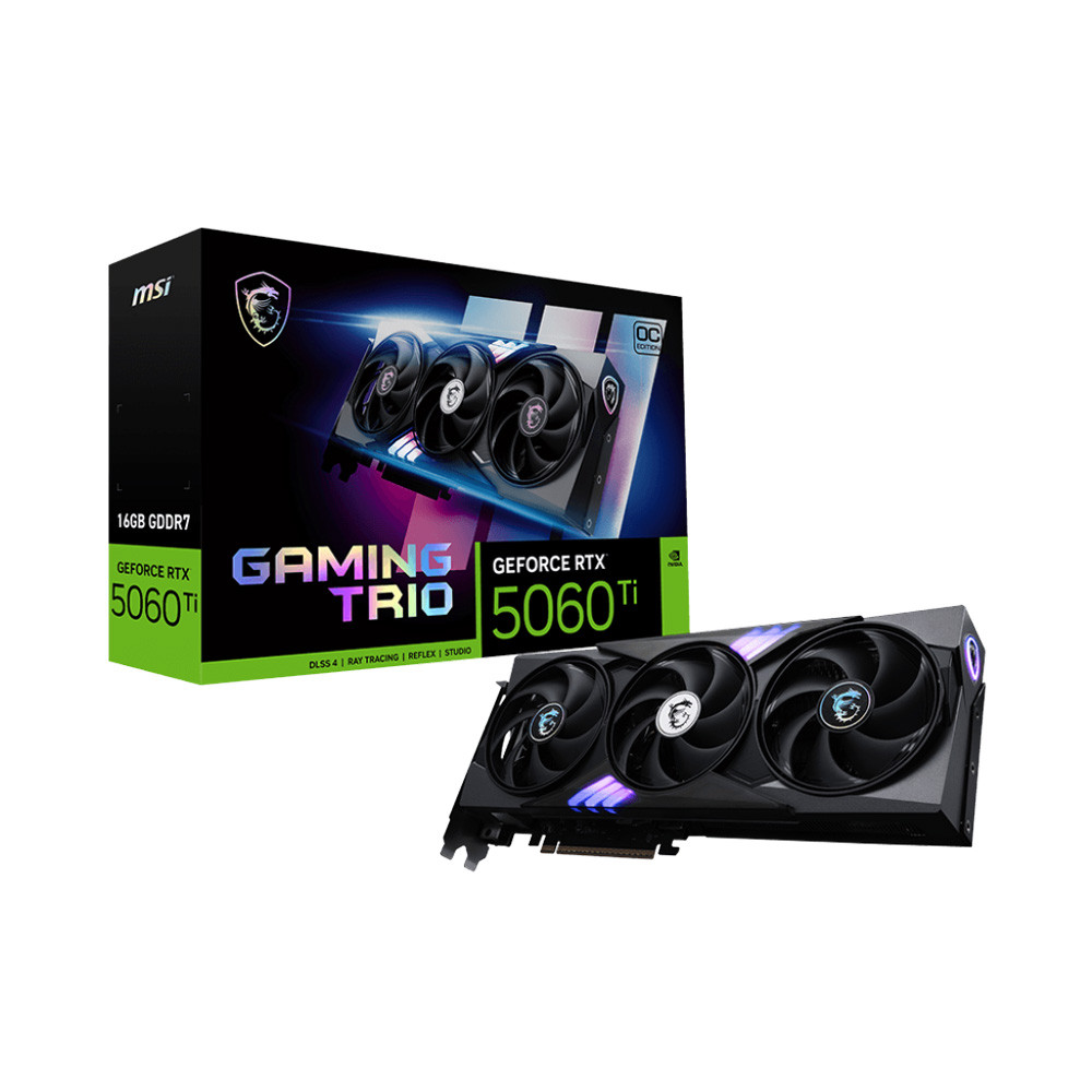 Card Màn Hình MSI GeForce RTX 5060 Ti 16G Gaming Trio OC