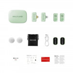 Micro không dây Hollyland Lark A1 Combo (Mint Green)