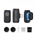 Micro không dây Hollyland Lark A1 Mini Duo USB-C Space Gray