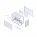 Vỏ Case Jonsbo D33 White Micro-ATX