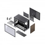 Vỏ Case Jonsbo D33 WOOD Black Micro-ATX