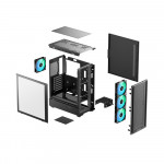 Vỏ Case DeepCool CC550 4F Black